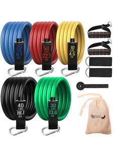 Resistance Band Set - 11 Pieces - 150lbs